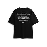 Men's Printed T-Shirt with Patch Embroidery